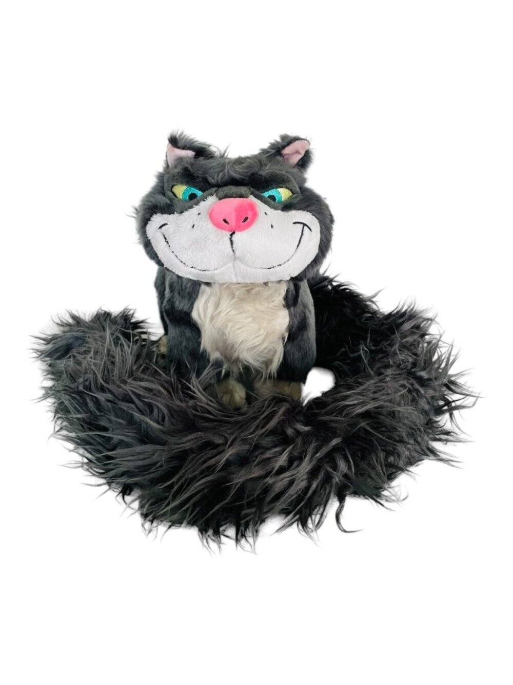 Disney Parks Cinderella Lucifer Kitty Cat Long Tail Boa Plush